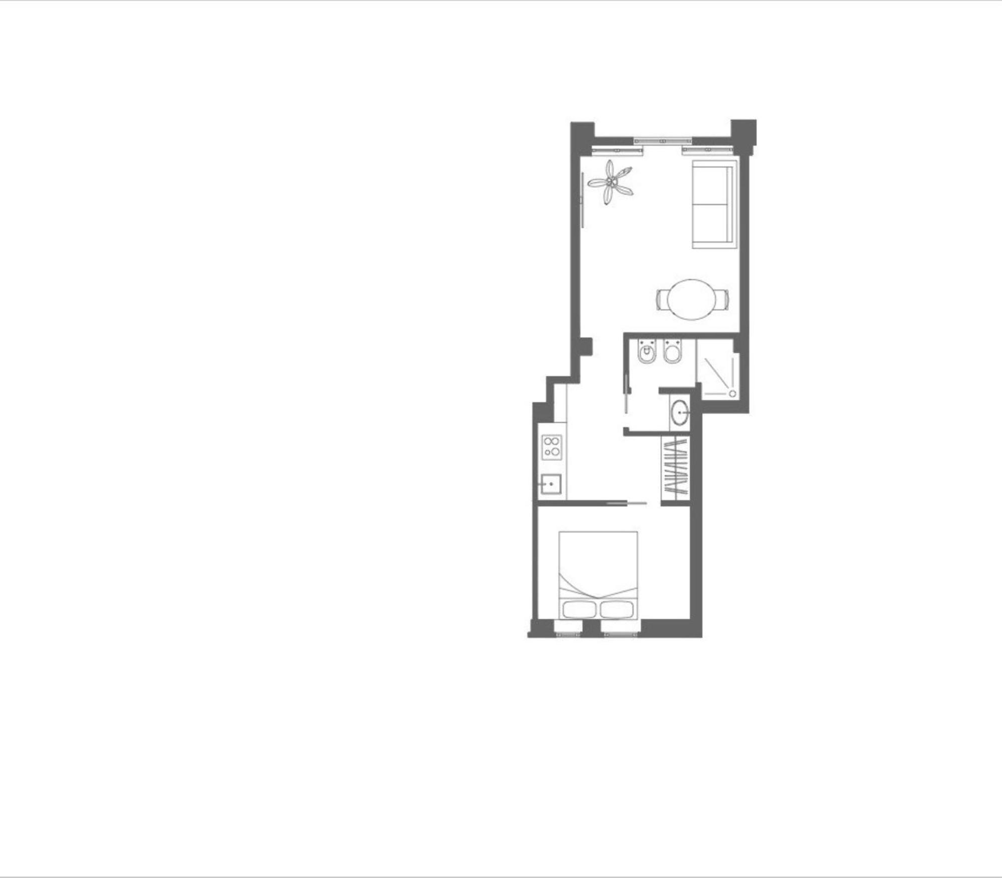 Appartamento con 1 Camera da Letto - Via Varese 8
